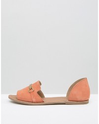 orange Schuhe aus Wildleder von Asos