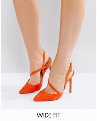 orange Schuhe von Asos