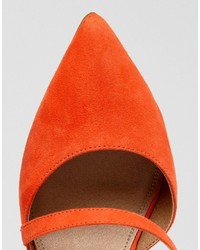 orange Schuhe von Asos