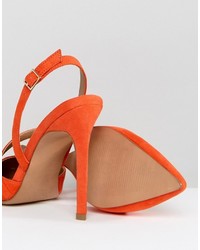 orange Schuhe von Asos