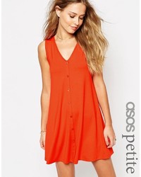 orange schwingendes Kleid von Asos
