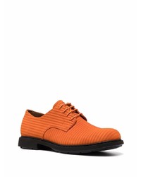 orange Segeltuch Derby Schuhe von Camper