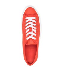 orange Segeltuch niedrige Sneakers von Givenchy