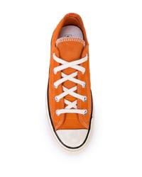 orange Segeltuch niedrige Sneakers von Converse