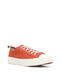 orange Segeltuch niedrige Sneakers von YMC