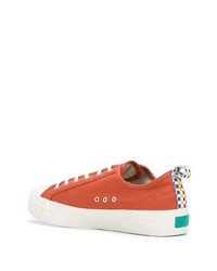 orange Segeltuch niedrige Sneakers von YMC