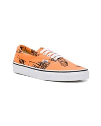 orange Segeltuch niedrige Sneakers von Vans