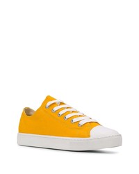 orange Segeltuch niedrige Sneakers von Junya Watanabe MAN