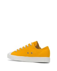 orange Segeltuch niedrige Sneakers von Junya Watanabe MAN