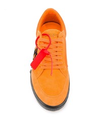 orange Segeltuch niedrige Sneakers von Off-White