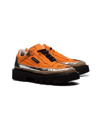 orange Segeltuch niedrige Sneakers von Rombaut