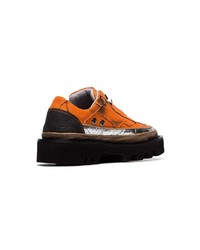 orange Segeltuch niedrige Sneakers von Rombaut