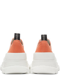 orange Segeltuch niedrige Sneakers von Alexander McQueen