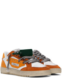 orange Segeltuch niedrige Sneakers von Off-White