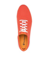 orange Segeltuch niedrige Sneakers von Timberland