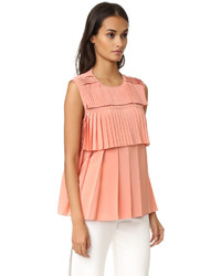 orange Seide Bluse von Rochas