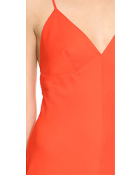 orange Seidekleid von Milly