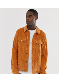 orange Shirtjacke aus Cord von ASOS DESIGN