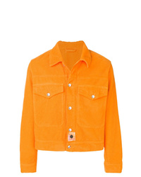orange Shirtjacke aus Cord von Kenzo