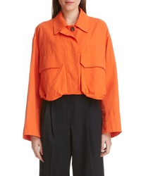 orange Shirtjacke