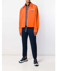 orange Shirtjacke von Prada