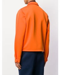 orange Shirtjacke von Prada