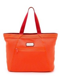 orange Shopper Tasche aus Leder von adidas by Stella McCartney