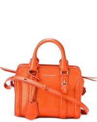 orange Shopper Tasche aus Leder von Alexander McQueen