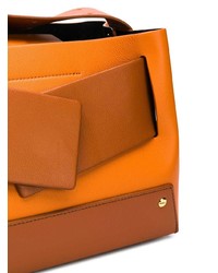 orange Shopper Tasche aus Leder von Yuzefi