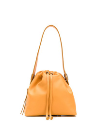 orange Shopper Tasche aus Leder von Bonastre
