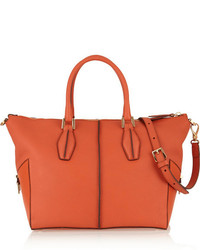 orange Shopper Tasche aus Leder von Tod's