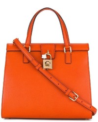 orange Shopper Tasche aus Leder von Dolce & Gabbana