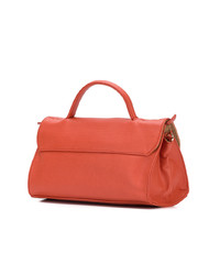 orange Shopper Tasche aus Leder von Zanellato