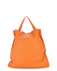orange Shopper Tasche aus Leder von Jil Sander