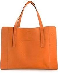 orange Shopper Tasche aus Leder von Joseph
