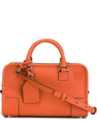orange Shopper Tasche aus Leder von Loewe