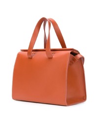 orange Shopper Tasche aus Leder von Aesther Ekme