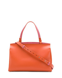 orange Shopper Tasche aus Leder von Nico Giani