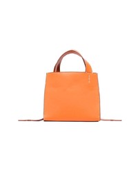 orange Shopper Tasche aus Leder von Danse Lente