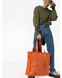 orange Shopper Tasche aus Leder von Heron Preston