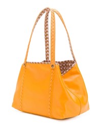 orange Shopper Tasche aus Leder von Bottega Veneta