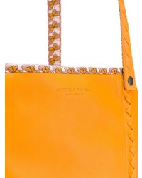 orange Shopper Tasche aus Leder von Bottega Veneta