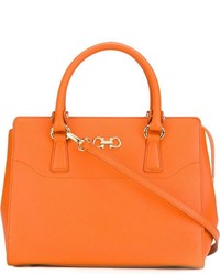 orange Shopper Tasche aus Leder von Salvatore Ferragamo