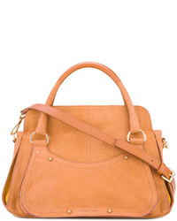 orange Shopper Tasche aus Leder von See by Chloe