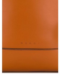 orange Shopper Tasche aus Leder von Marni