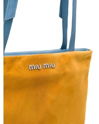 orange Shopper Tasche aus Leder von Miu Miu