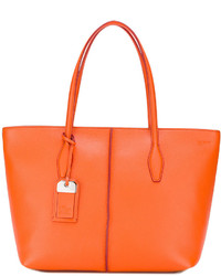 orange Shopper Tasche aus Leder von Tod's