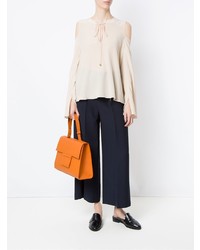 orange Shopper Tasche aus Leder von Sarah Chofakian