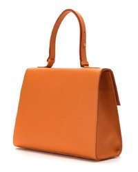 orange Shopper Tasche aus Leder von Sarah Chofakian