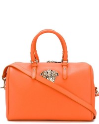 orange Shopper Tasche aus Leder von Versace